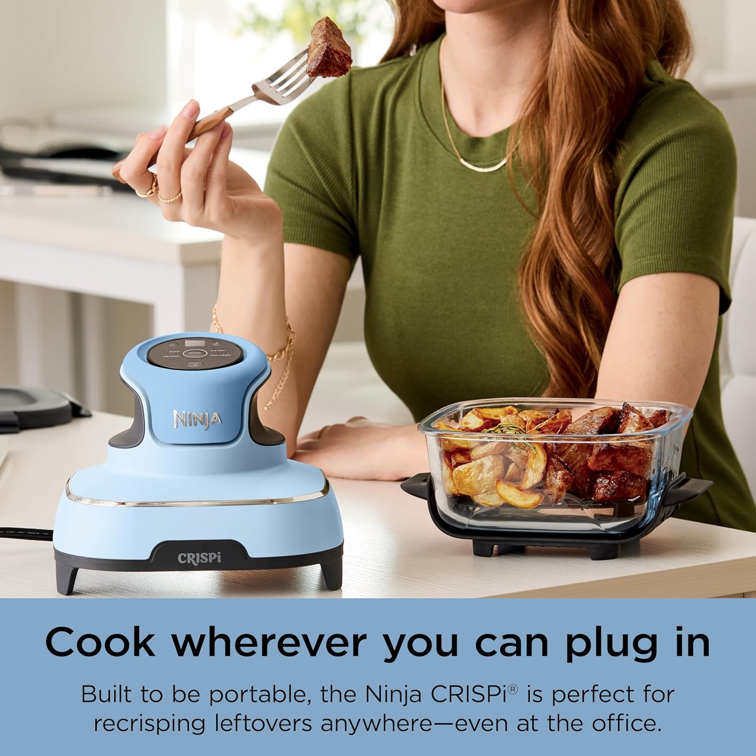 Ninja Crispi 4-in-1 Portable Glass Air Fryer Cooking System wourant