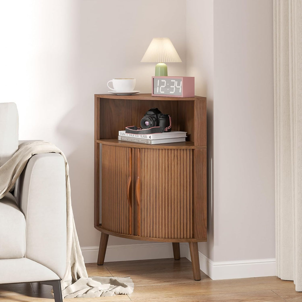Corner Cabinet, 66.73'' Tall Modern Corner Bathroom Storage Cabinet wourant