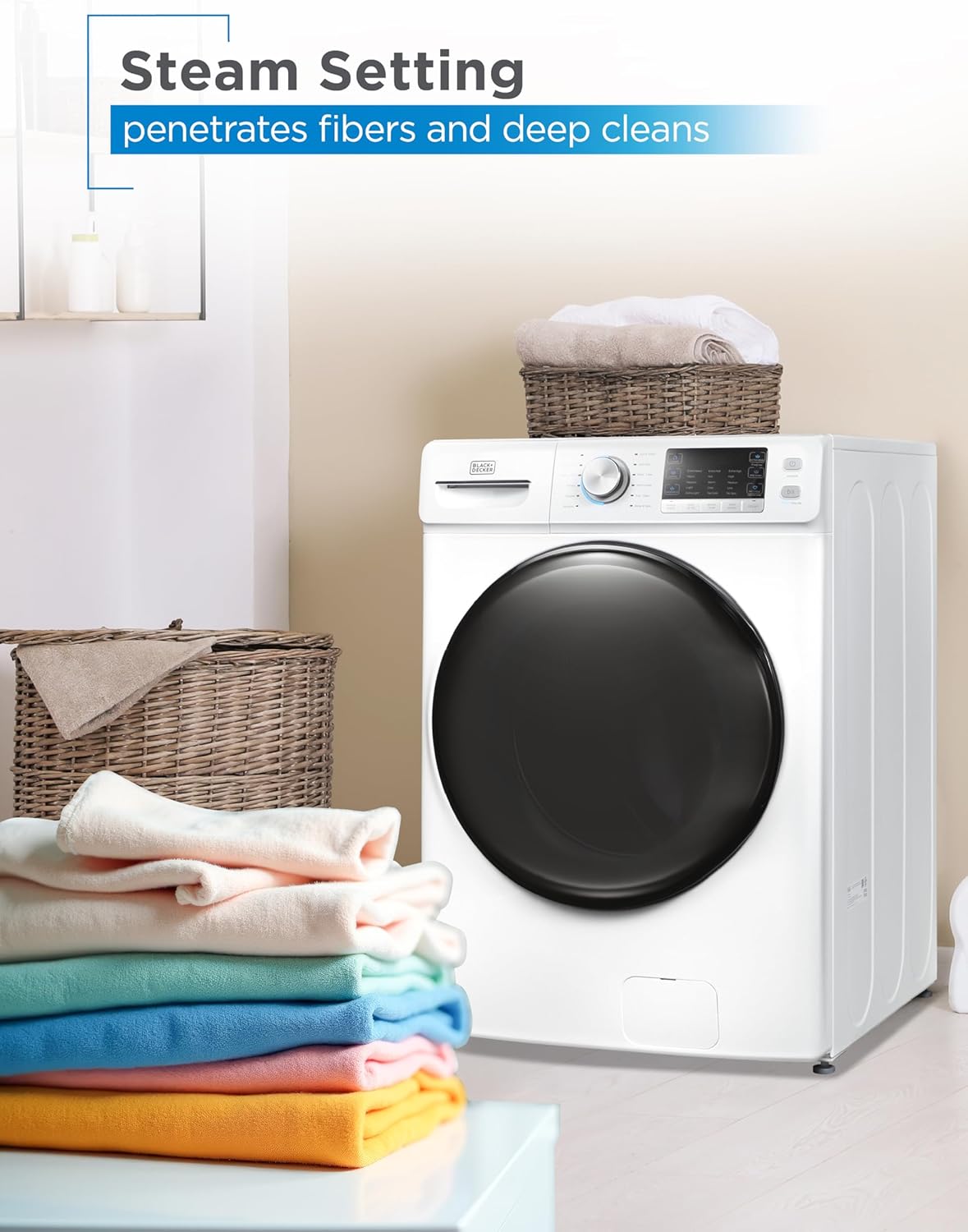 Portable Washer 6.6 lb. Capacity Washing Machine for Homes & Apartments 5 Wash Cycles Quick Connect Sink Adapter and Drain Hose Included Transparent Lid wourant