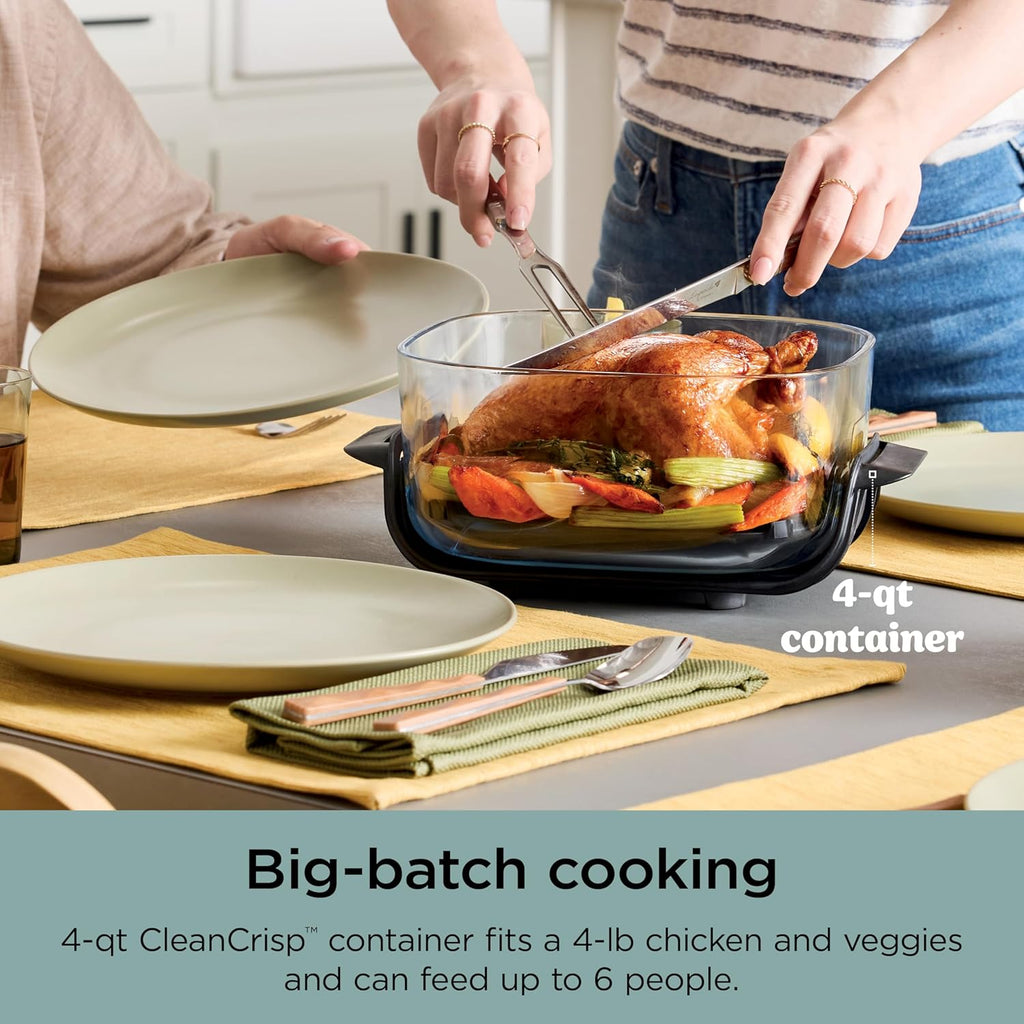 Ninja Crispi 4-in-1 Portable Glass Air Fryer Cooking System wourant