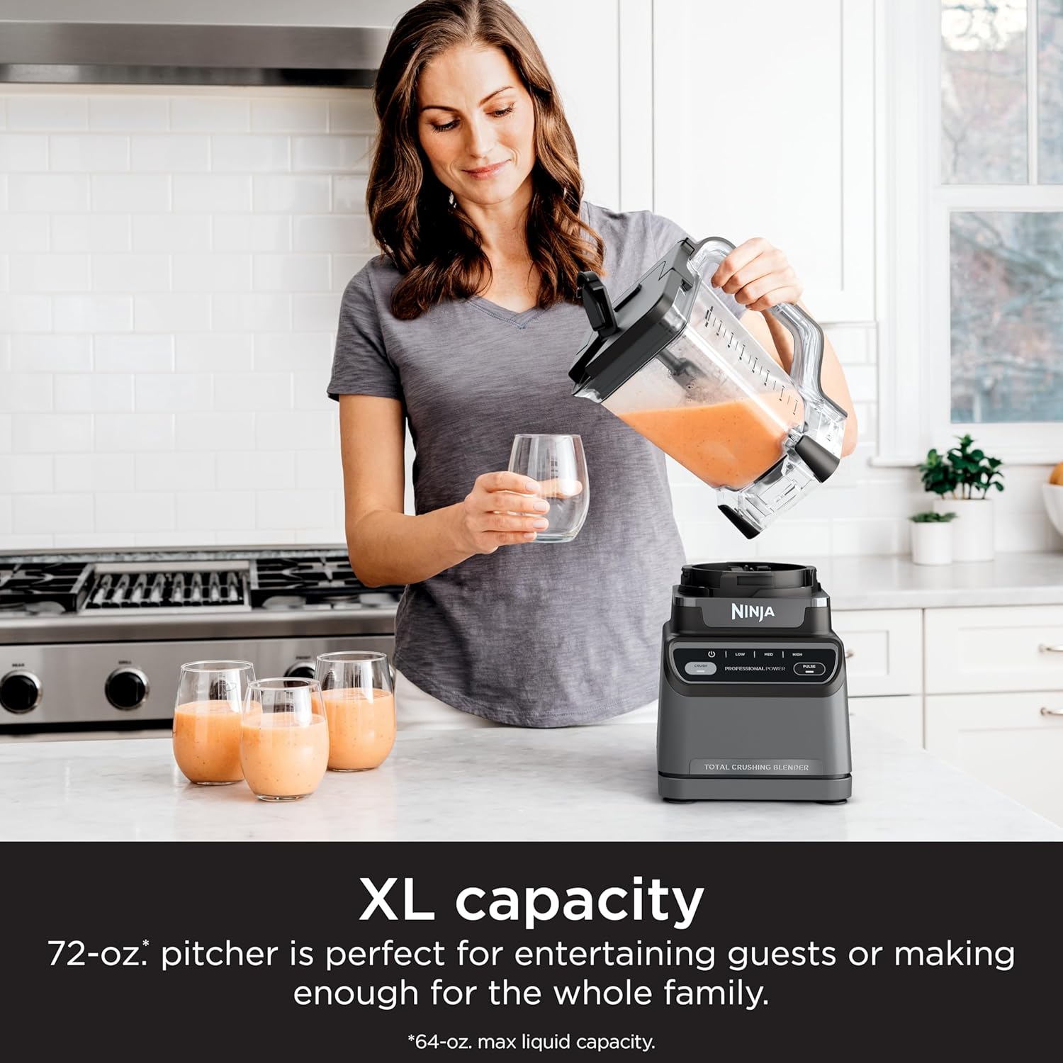 Ninja BL660 Professional Compact Smoothie and Food Processor Blender, 1100W, 3 Functions - Perfect for Frozen Drinks, Smoothies, Sauces, and More wourant