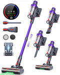 Cordless Vacuum Cleaner, 550W 45KPA 60 Mins Runtime Vacuum Cleaners for Home, Stick Vacuum with Self-Standing, Wall Mount Charging and Intelligent Auto Mode, Handheld Vacuum for Pet Hair/Carpet/Floor wourant