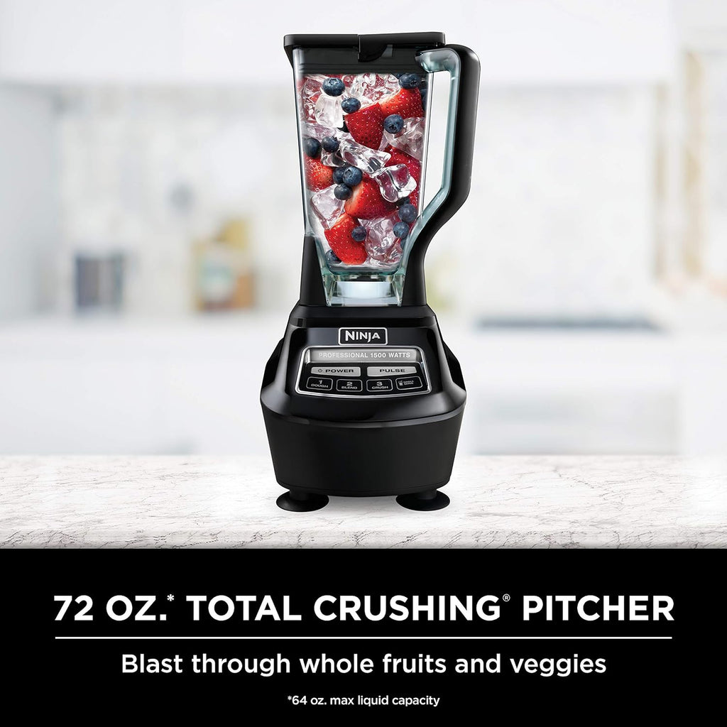 Ninja Mega Kitchen System, 1500-Watt, 72-Ounce Full-Size Blender and 8-Cup Food Processor with (2) 16-Ounce To-Go Cups wourant