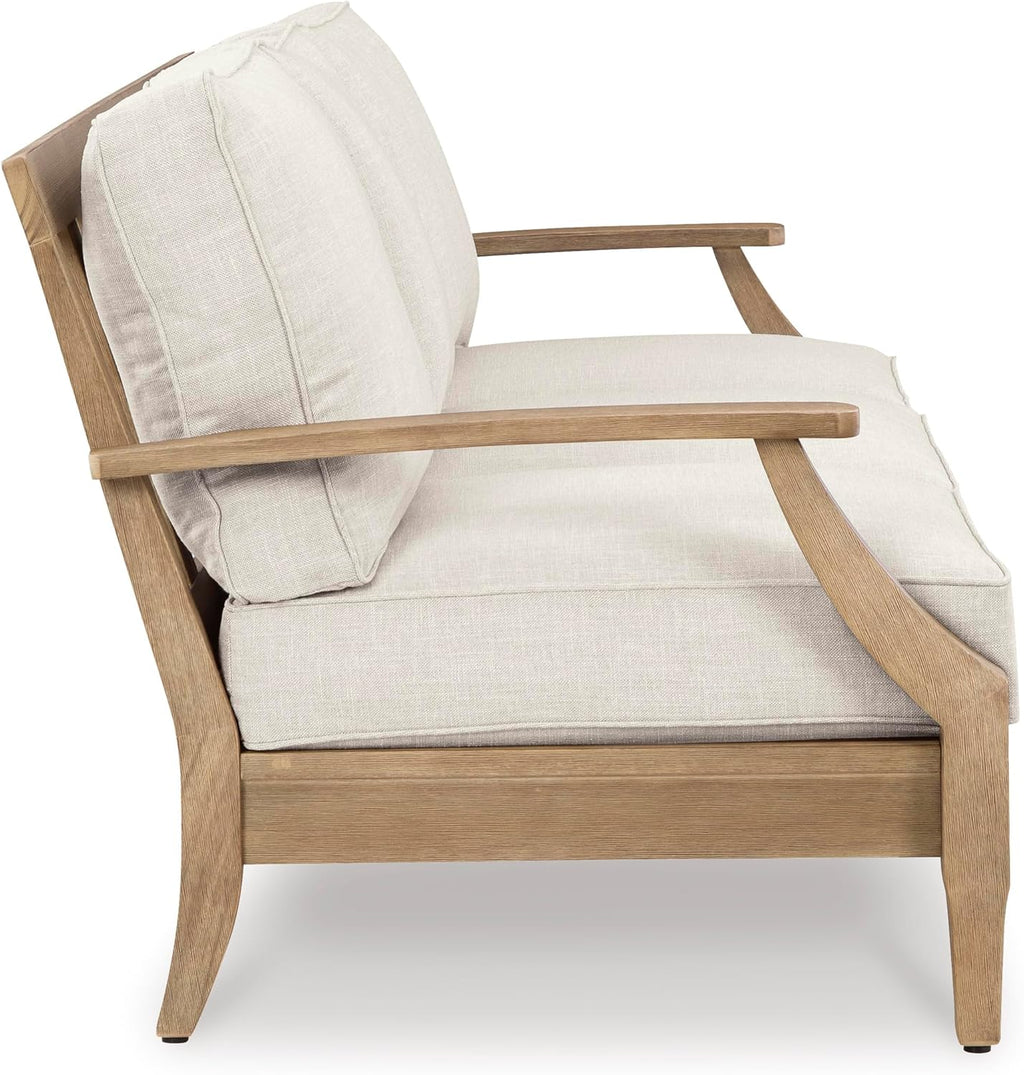 Coastal view outdoor terrace eucalyptus sofa wourant