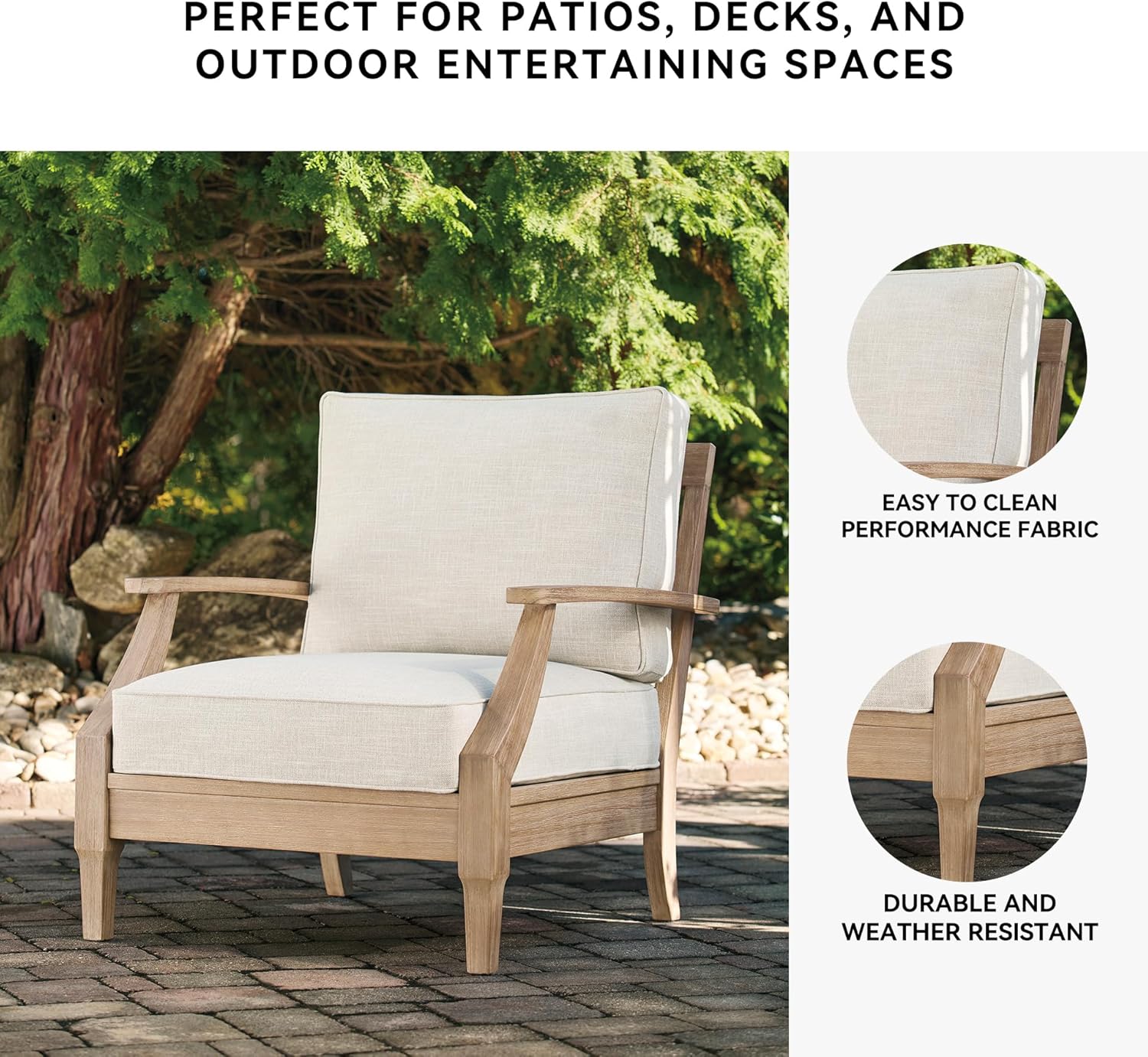 Coastal view outdoor terrace eucalyptus sofa wourant