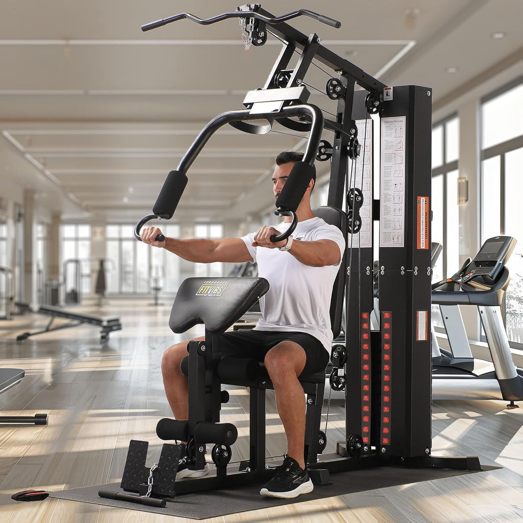 BalanceFrom Multifunctional Steel Frame Home Gym Machine with Floor Mat wourant