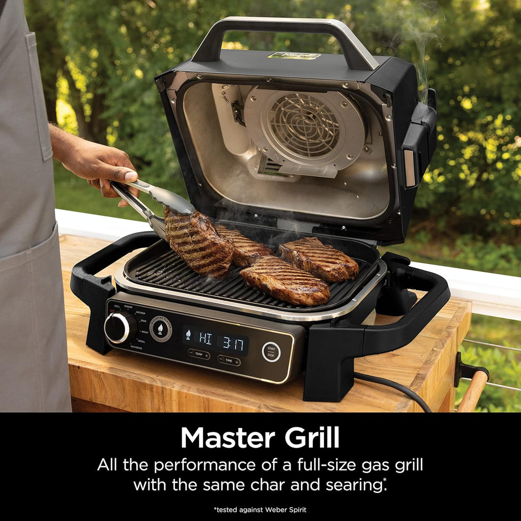 OG751 Woodfire Pro Outdoor Grill Built-In Thermometer 7-in-1 Master Grill BBQ Smoker wourant