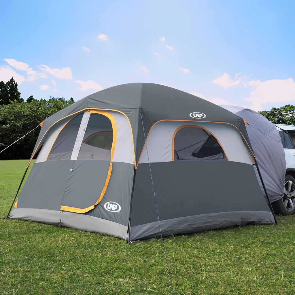 SUV Tent for Camping, 6-Person SUV Tailgate Tent - Easy Set Up with Rainfly, 10'x9'x78in(H) wourant