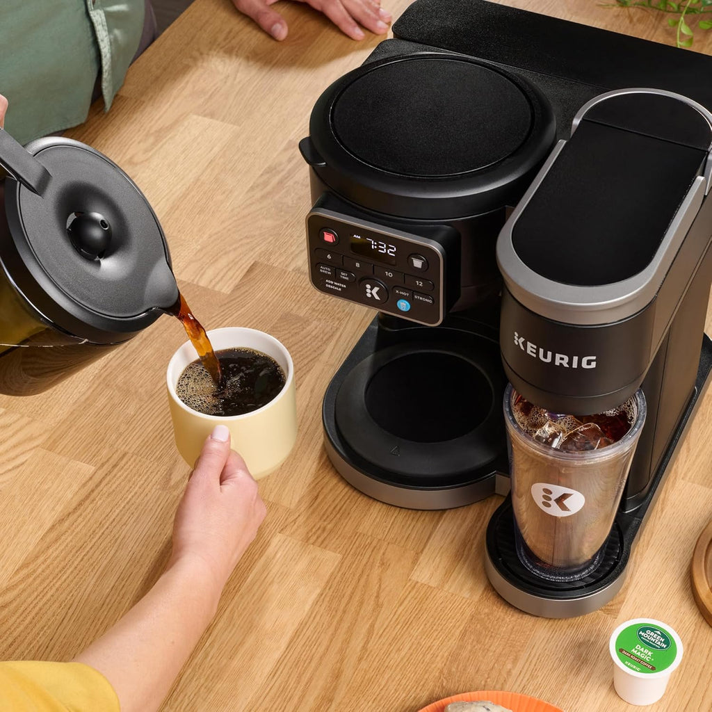 Keurig K-Duo Hot & Iced Single Serve & Carafe Coffee Maker, MultiStream Technology, 72oz Reservoir (Gen 2) woonhhop