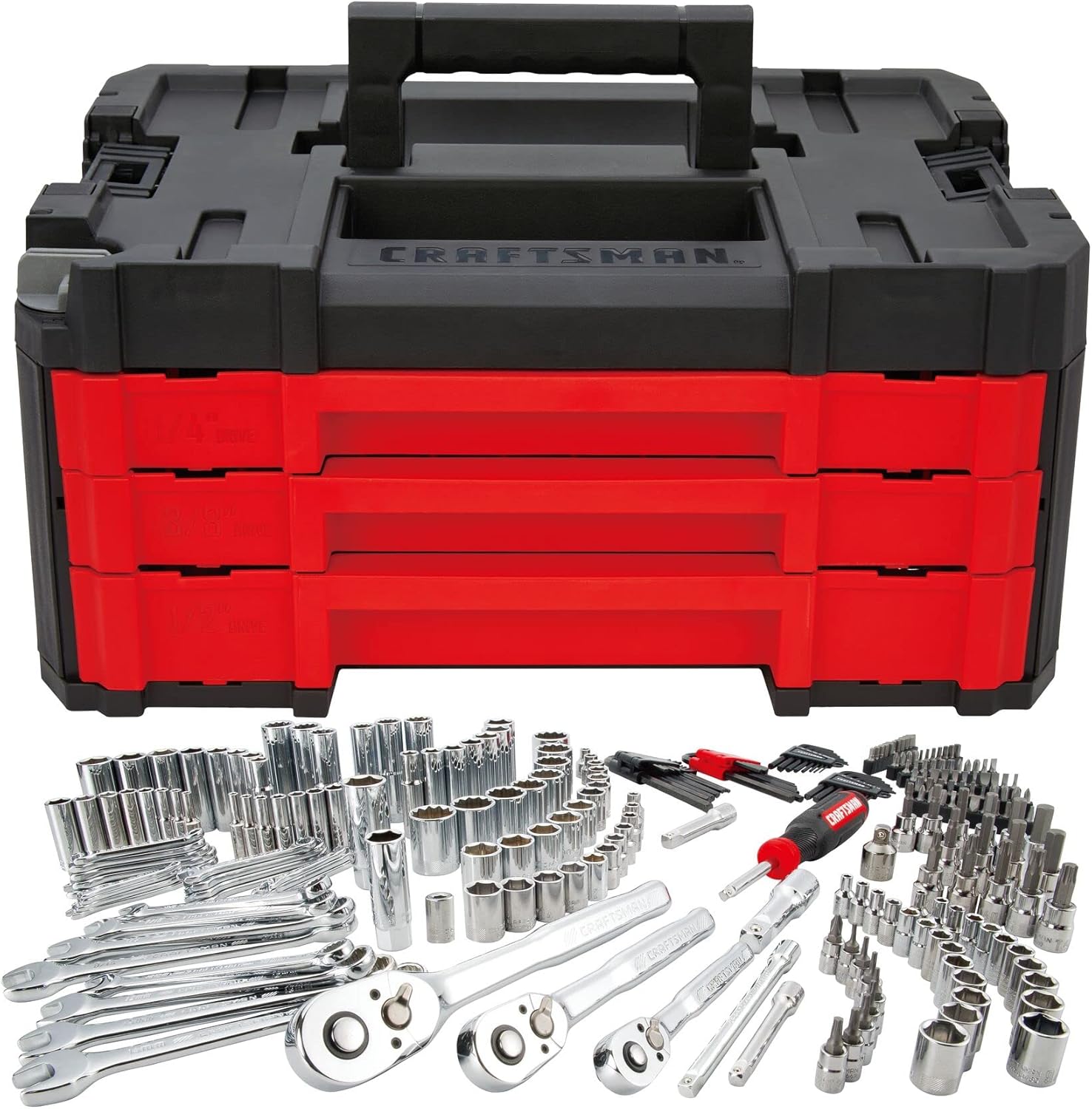 Craftsman 262-Piece Mechanic Tool Set Metric Socket Set Car and Motorcycle Tool Kit wourant