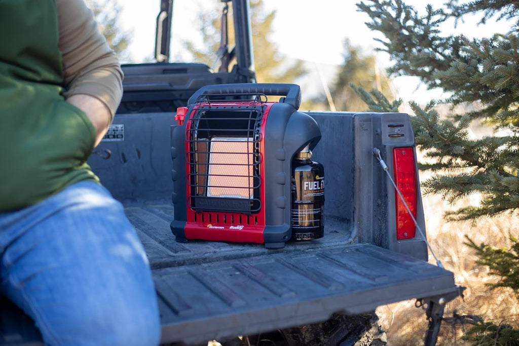 Portable Propane Radiant Heater, 4,000-9,000 BTU, for campers, workshops, patios, and more wourant