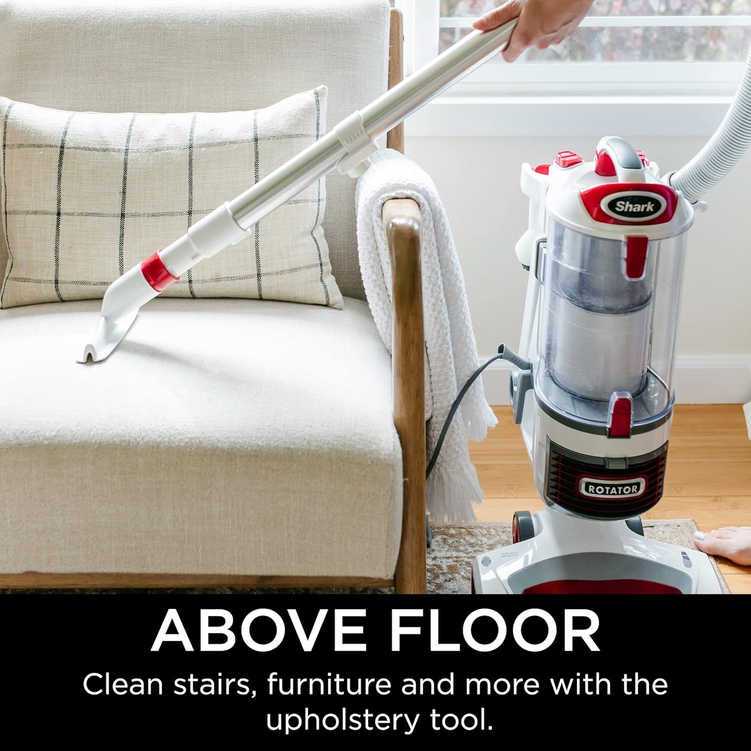 Upright Vacuum Navigator Lift-Away Deluxe with Large Dust Cup Capacity HEPA Filter Swivel Steering Upholstery Tool & Crevice Tool wourant