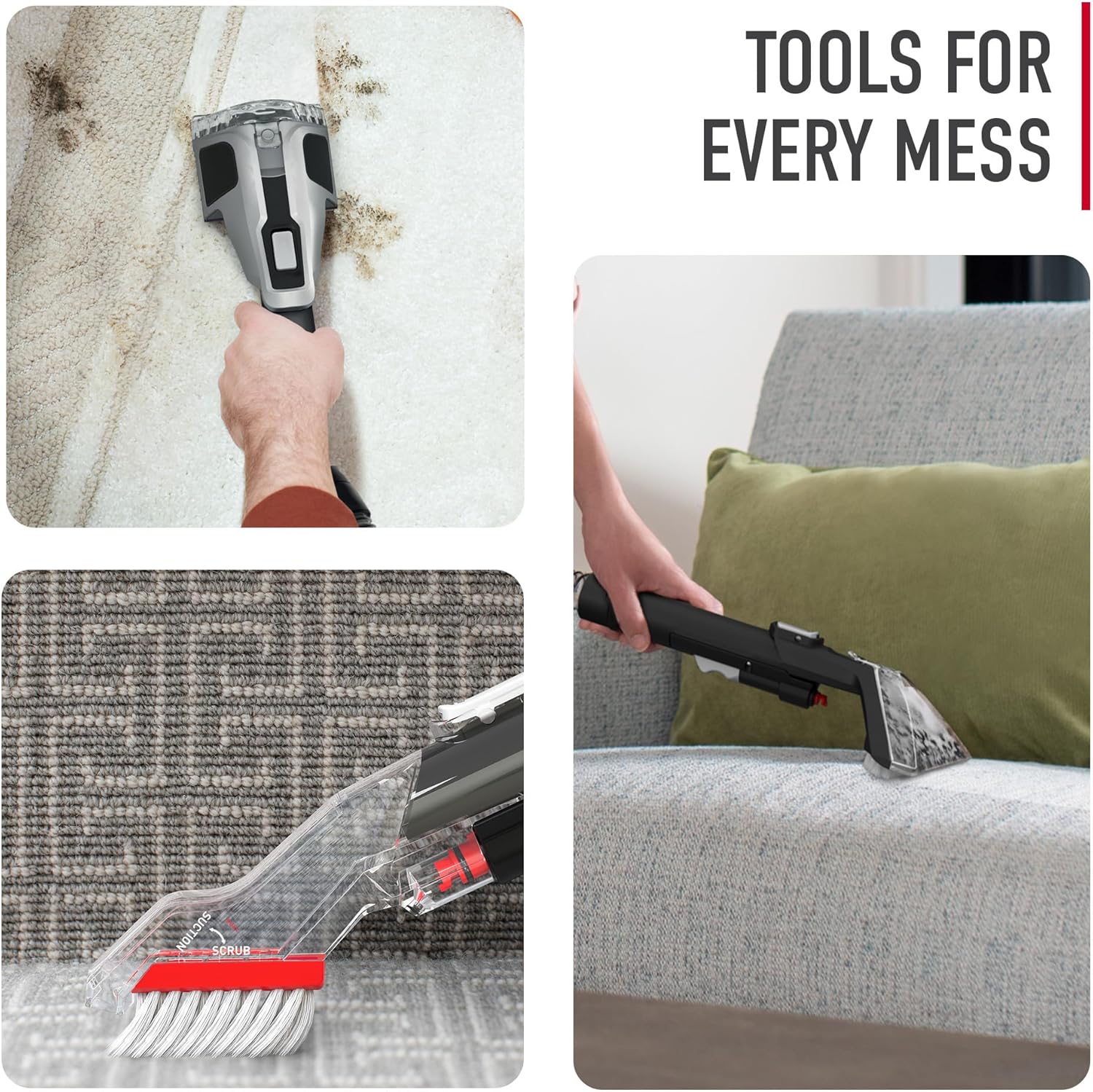 Hoover CleanSlate Plus Portable Carpet & Upholstery Spot Cleaner with Powerful Suction and Multiple Tools wourant