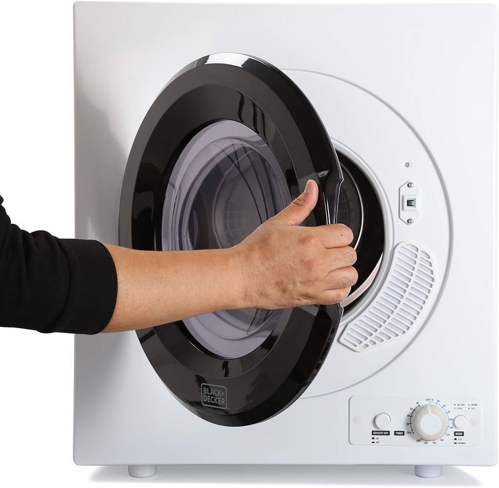 Compact Clothes Dryer, 1.5 Cu. Ft. 850W Electric Dryer, 120V Vented Portable Dryer with Stainless Steel Drum, for 5.5 lbs. of clothing for Standard Wall Outlet wourant
