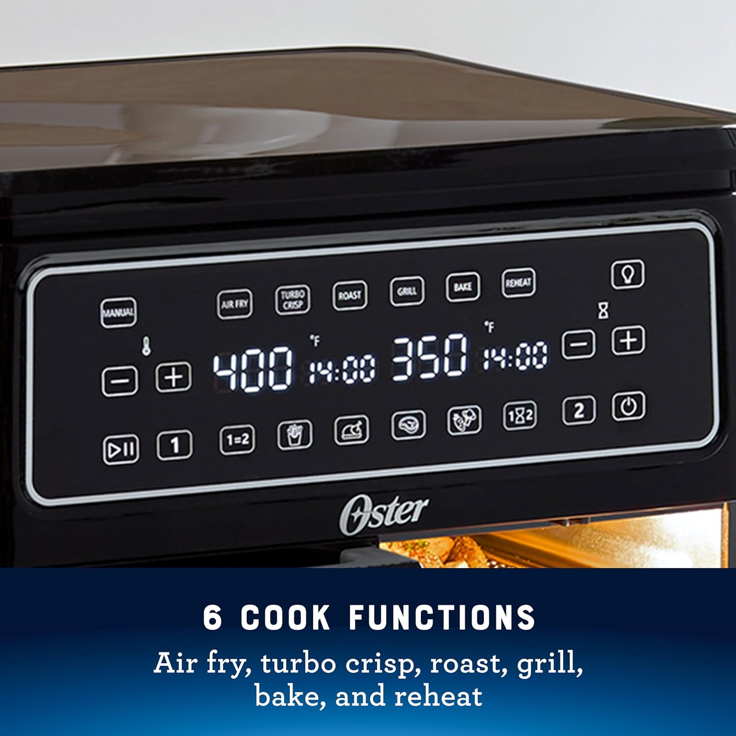 Oster 11-Quart Flex Air Fryer Oven Dual Air Fryer with 2 Cooking Zones Double with 6 Cooking Functions Large with 2 Frying Baskets wourant