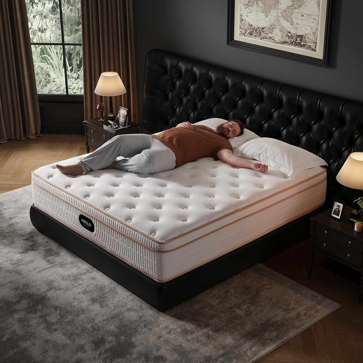 14 Inch Queen Hybrid Mattress, Cooling Gel Memory Foam & Zoned Pocket Coils, Pressure Relief, Motion Isolation, Breathable Bed in a Box, CertiPUR-US Certified wourant