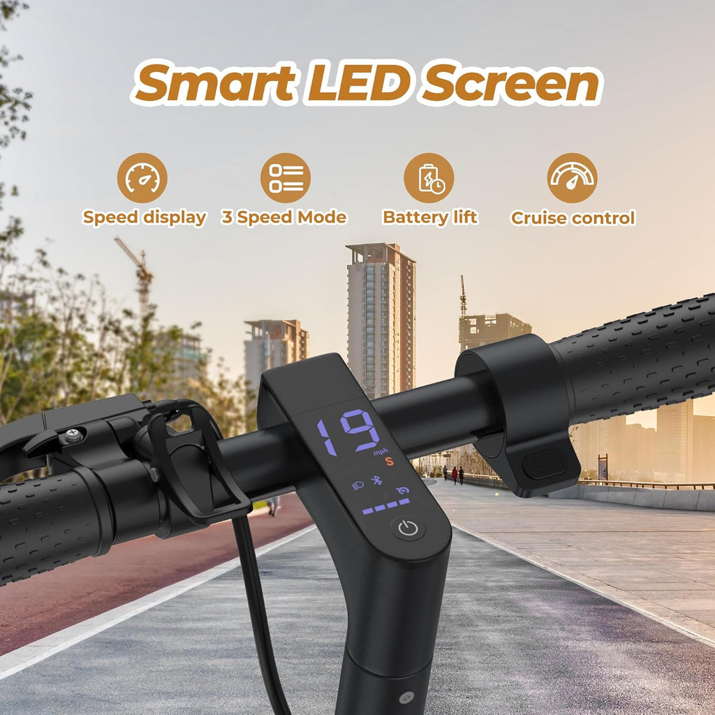 Electric Scooter, 350W/500W Motor, Top Speed 19/22 mph, Max 16/23/28Miles Ranges, Foldable E Scooter for Adults wourant