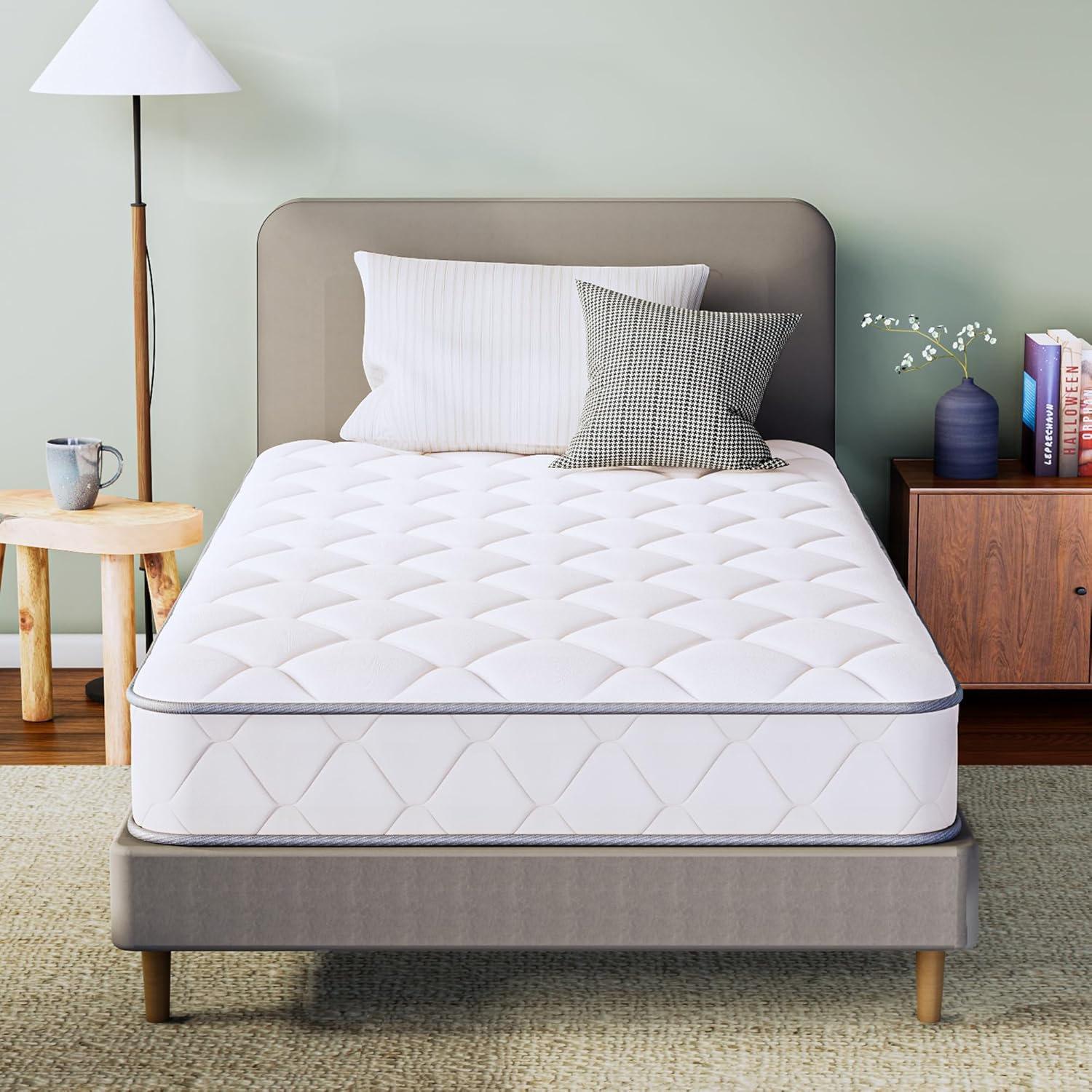 GAESTE 8 Inch Full Cooling Gel Memory Foam Mattress for Cool Sleep Medium Firm CertiPUR-US Certified Foam, Mattress in a Box Pressure Relief Removable Cover No Fiberglass (Full, 8 in) woonhhop