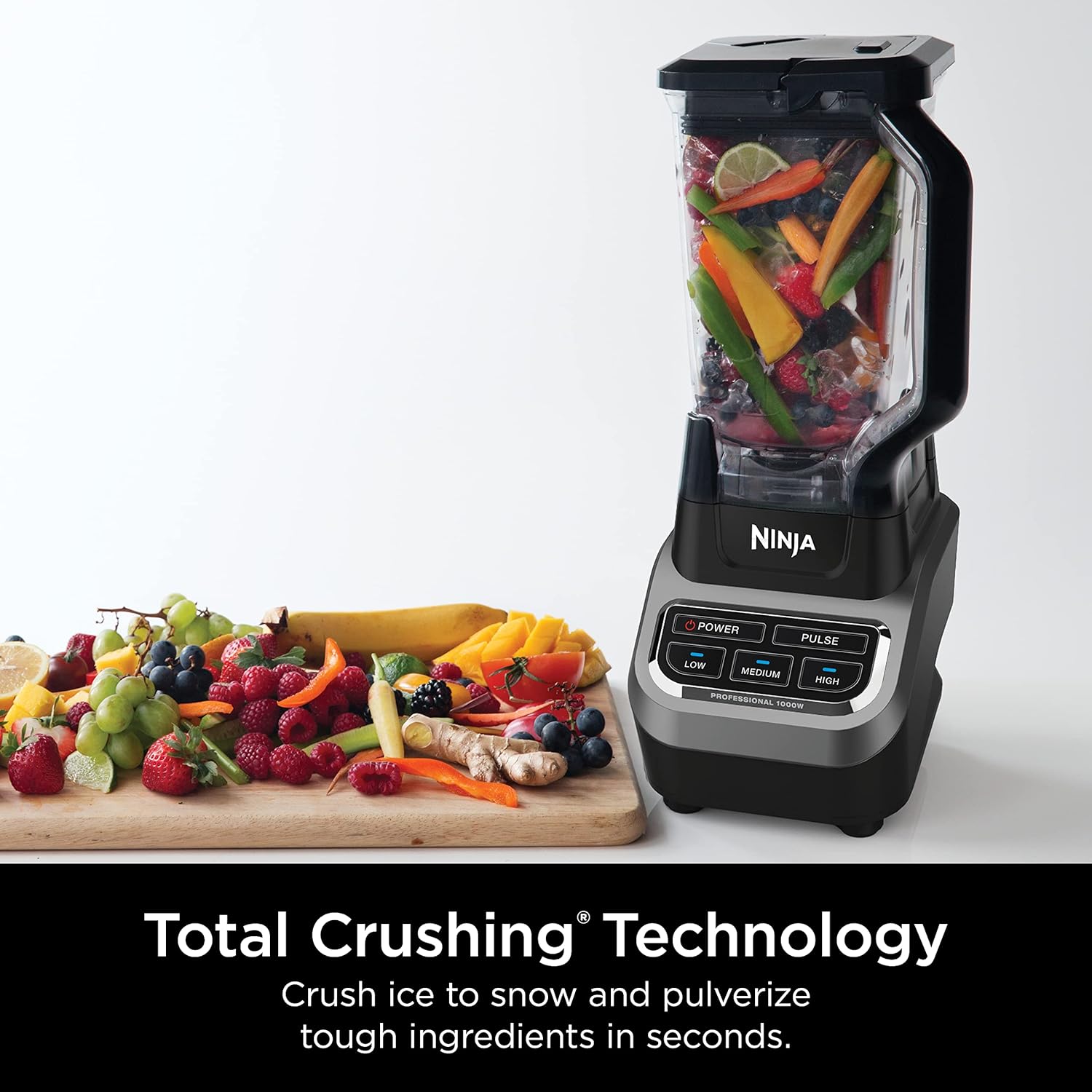 Ninja BL660 Professional Compact Smoothie and Food Processor Blender, 1100W, 3 Functions - Perfect for Frozen Drinks, Smoothies, Sauces, and More wourant
