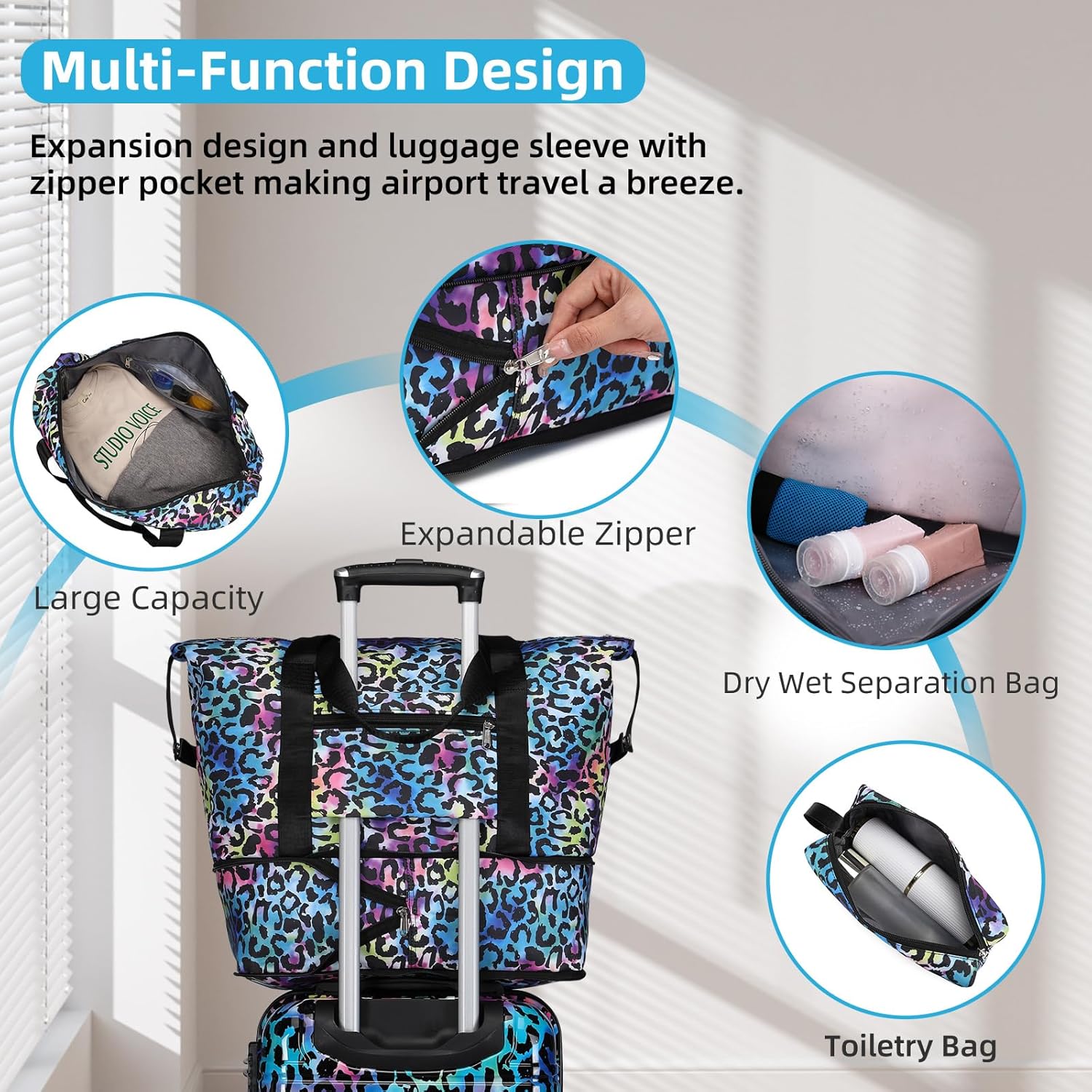 6-piece luggage set, expandable hardshell suitcase set with spinner wheels, lightweight rolling luggage set wourant