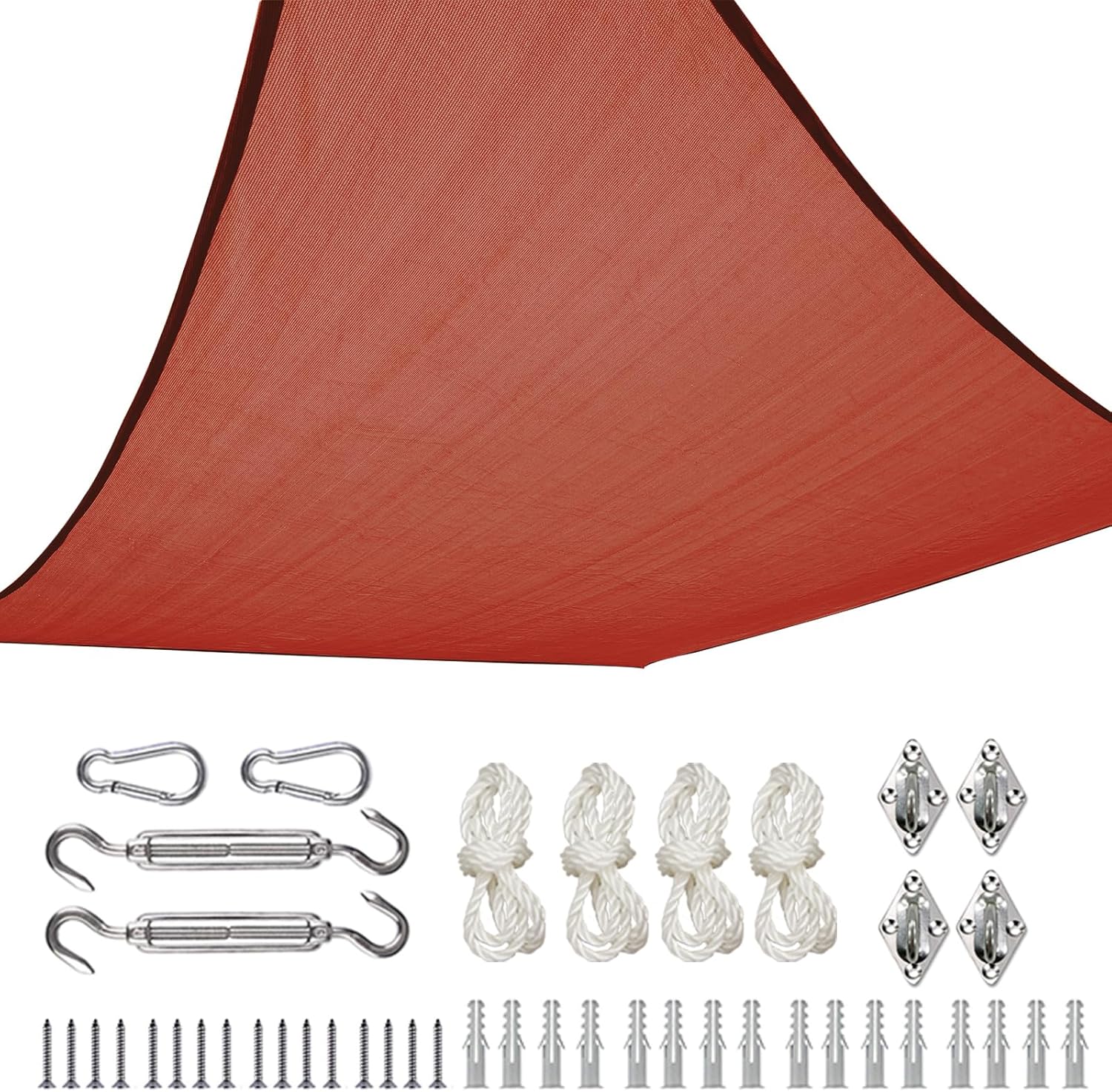 Quictent Sun Shade Sail for Patio, 185GSM Heavy Duty Rectangular Outdoor Sunshades UV Block Outside Canopy Cover for Backyard White and Grey Multi 20x26ft woonhhop