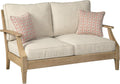 Coastal view outdoor terrace eucalyptus sofa wourant