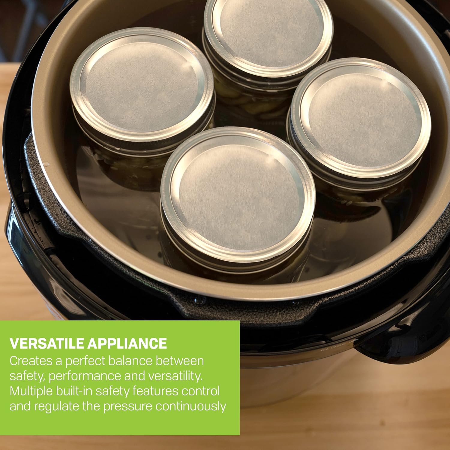 CAREY DPC-9SS Smart Electric Pressure Cooker and Canner, Stainless Steel, 9.5 Qt wourant