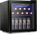 Antarctic Star 26 Bottle 130 Can Wine Cooler Cabinet Beverage Refrigerator Mini Wine Cellar wourant