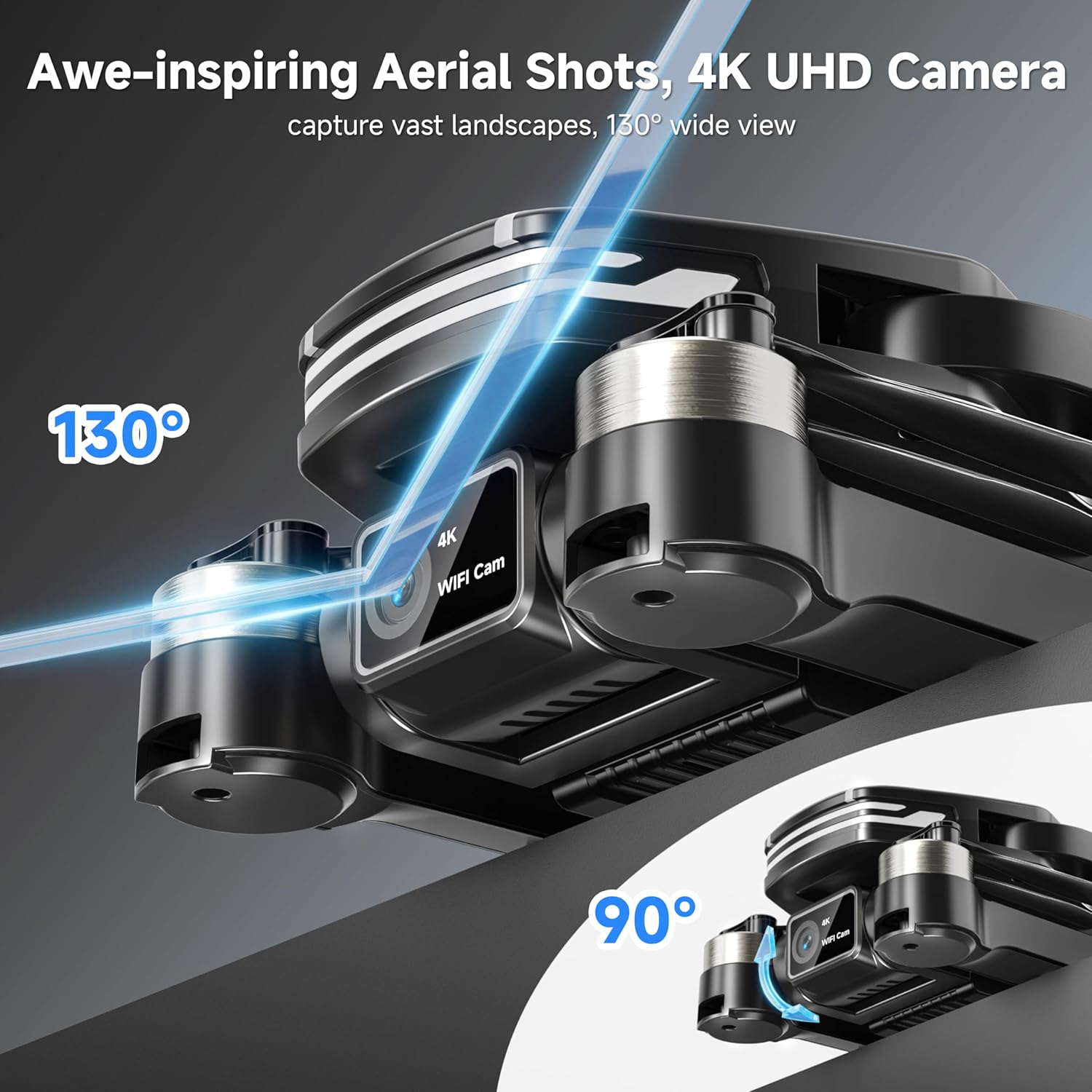 Adult drone with camera, 4K brushless motor drone, suitable for children beginners, FPV foldable remote control quadcopter wourant