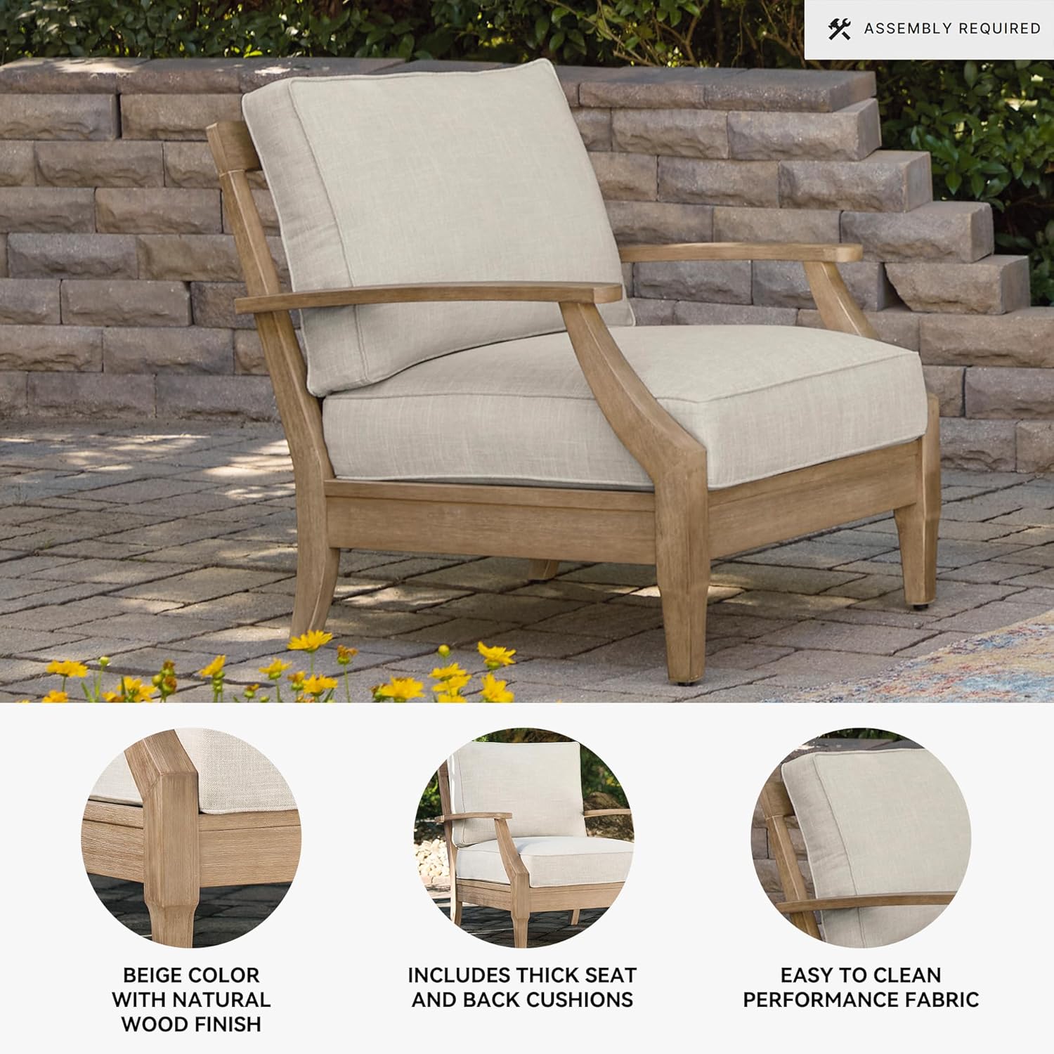 Coastal view outdoor terrace eucalyptus sofa wourant
