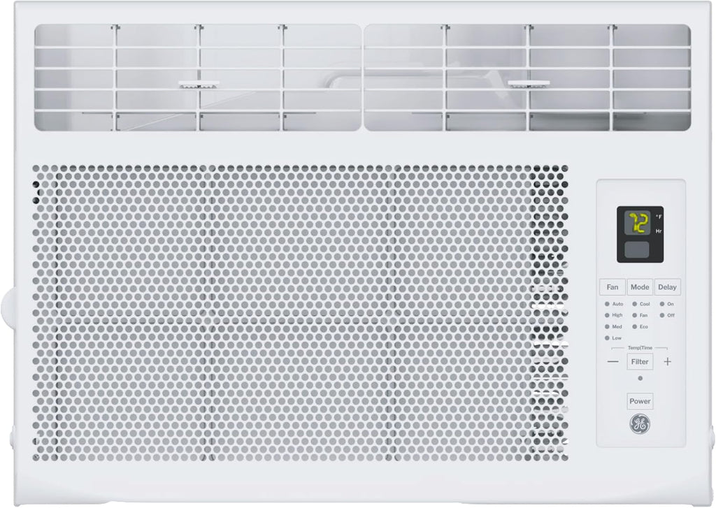 GE Window Air Conditioner Unit, 6,000 BTU for Small Rooms up to 250 sq ft. with Adjustable Fan and Cooling Settings, Perfect for Small Bedroom or Living Room, Easy Install Kit Included, White wourant