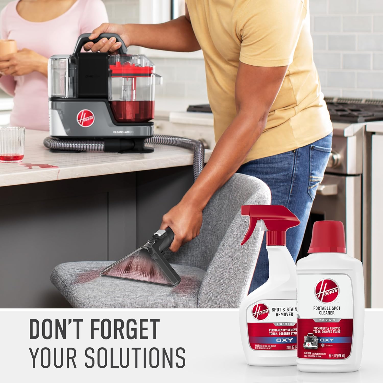 Hoover CleanSlate Plus Portable Carpet & Upholstery Spot Cleaner with Powerful Suction and Multiple Tools wourant