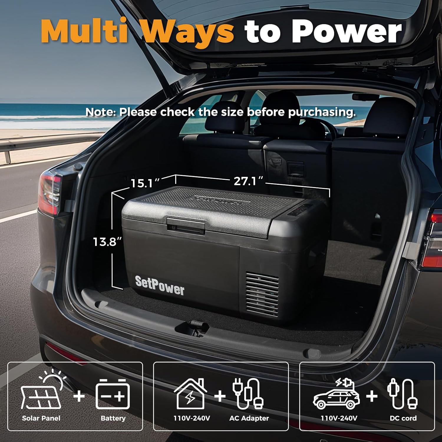 12V Refrigerator 21 Quart Portable Freezer 50 Hours Keep Cool,Electric Cooler for Vehicles Car Refrigerator 12V Portable Fridge for Car Camping Truck Van RV SUV Road Trip Travel RF20 wourant
