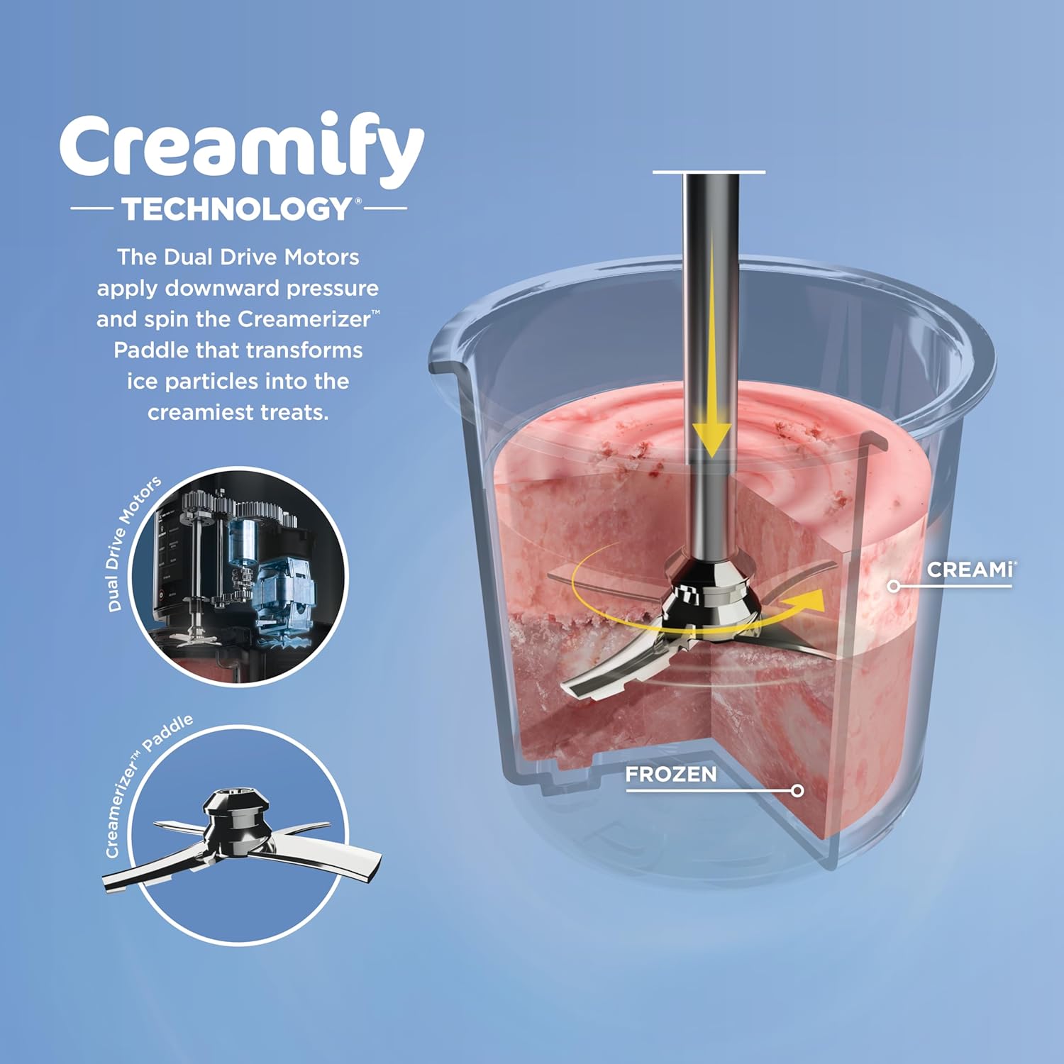 Ninja NC301 CREAMi Ice Cream Maker, for Gelato, Mix-ins, Milkshakes, Sorbet, Smoothie Bowls & More, 7 One-Touch Programs, with (2) Pint Containers & Lids, Compact Size, Perfect for Kids, Silver wourant