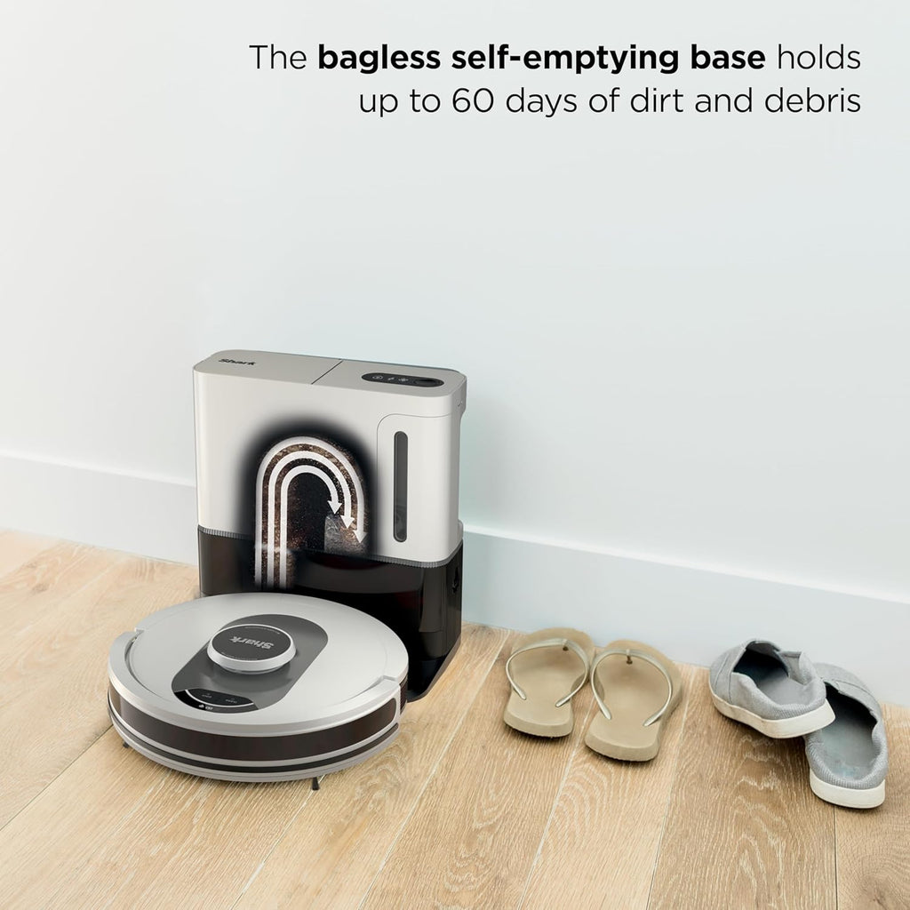 Robotic vacuum cleaner Voice Control Robot Vacuum with Matrix Clean Navigation, Home Mapping, 60-Day Capacity, XL Self-Empty Base for Homes with Pets, Carpet & Hard Floors wourant