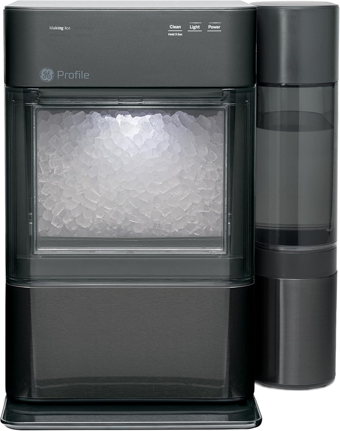 GE Profile Opal 2.0 XL with 1 Gallon Tank, Chewable Crunchable Countertop Nugget Ice Maker, Scoop included, 38 lbs in 24 hours, Pellet Ice Machine with WiFi & Smart Connected, Stainless Steel wourant