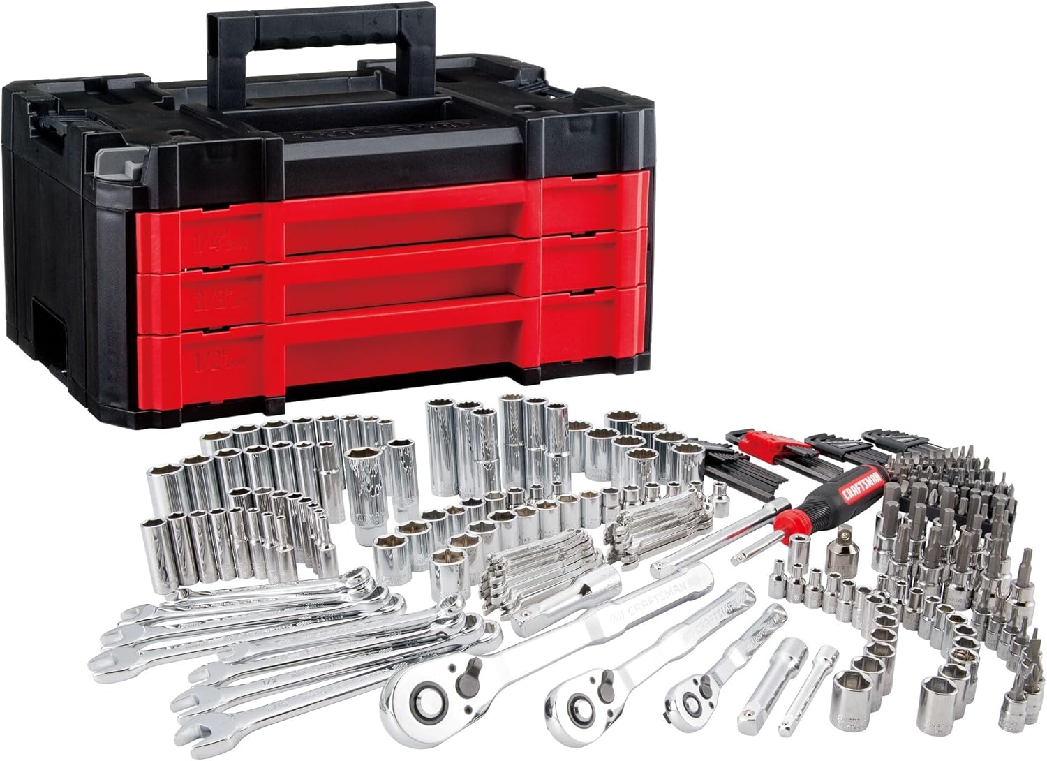 Craftsman 262-Piece Mechanic Tool Set Metric Socket Set Car and Motorcycle Tool Kit wourant