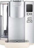 Cuisinart Coffee Maker, Single Serve 72-Ounce Reservoir Pod Coffee Machine, Programmable Brewing & Hot Water Dispenser, 3 Cup-Size Settings, Stainless Steel, SS-10P1, Silver woonhhop