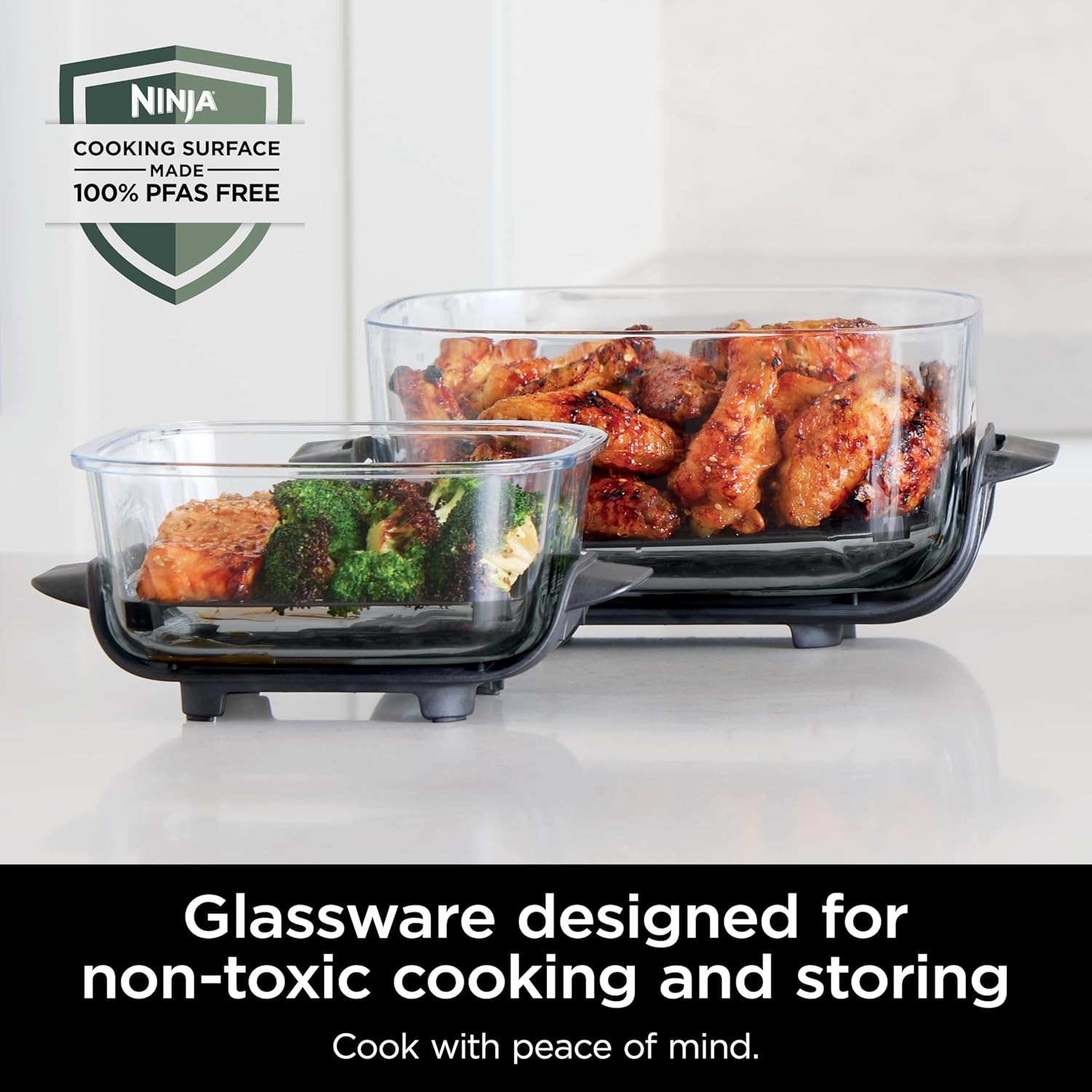 Ninja Crispi 4-in-1 Portable Glass Air Fryer Cooking System wourant