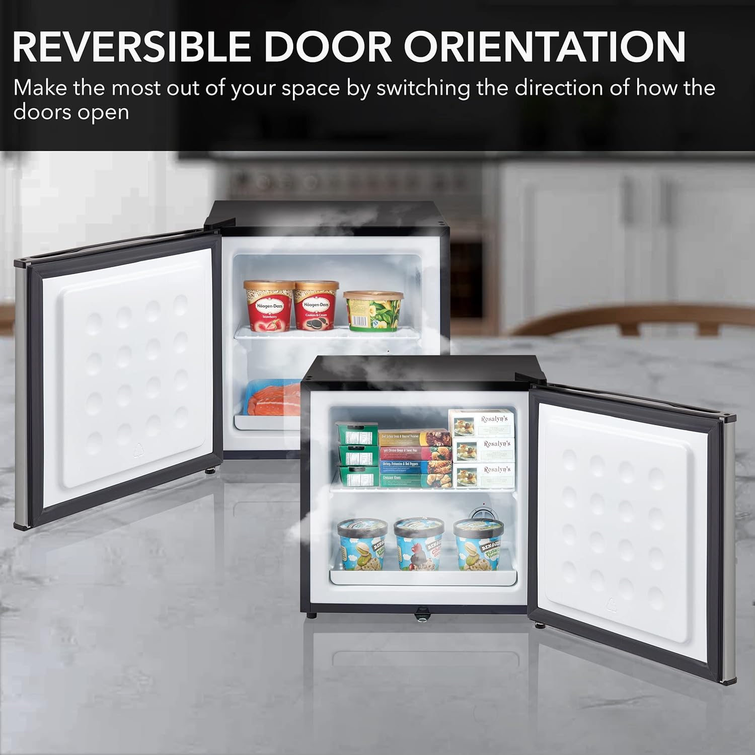 Whynter CUF-112SS Mini, Energy Star Rated Small Upright Freezer with Lock, Stainless Steel -1.1 Cubic Feet wourant