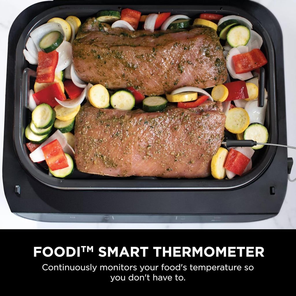 Ninja Foodi Smart XL 6-in-1 Indoor Grill with Air Fry, Bake, Roast, Broil, and Dehydrate, Smart Thermometer wourant