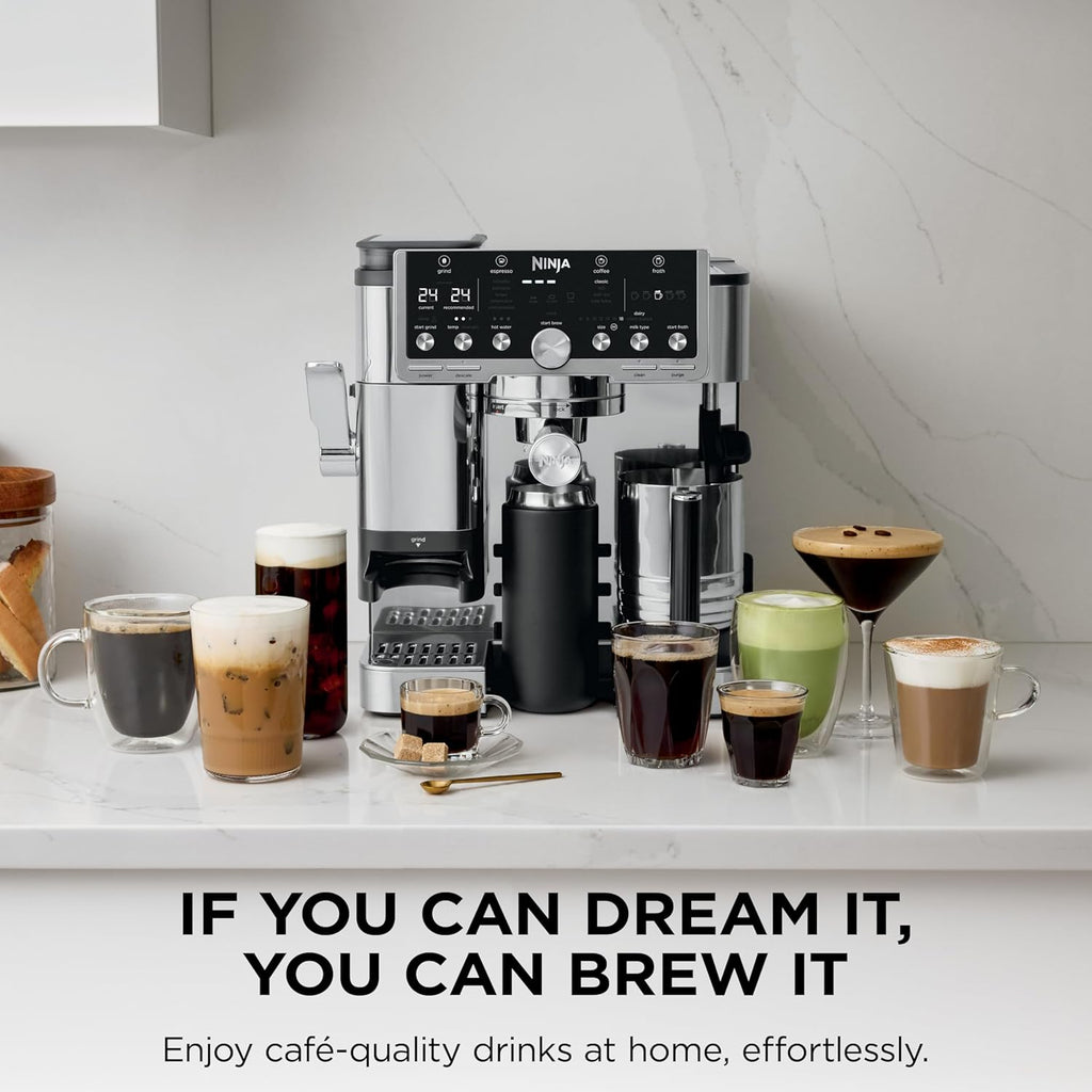 Ninja Luxe Café Pro Series, Espresso Machine, Drip Coffee, Cold Brew wourant