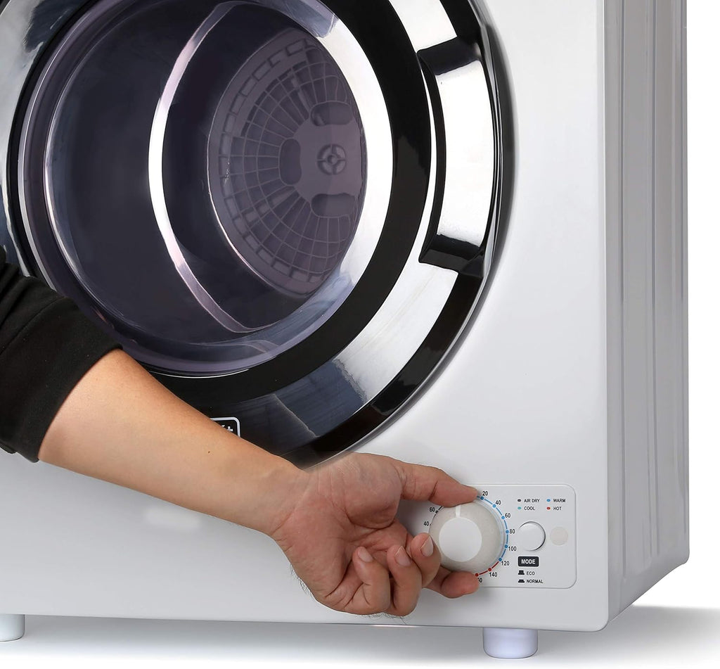 Compact Clothes Dryer, 1.5 Cu. Ft. 850W Electric Dryer, 120V Vented Portable Dryer with Stainless Steel Drum, for 5.5 lbs. of clothing for Standard Wall Outlet wourant