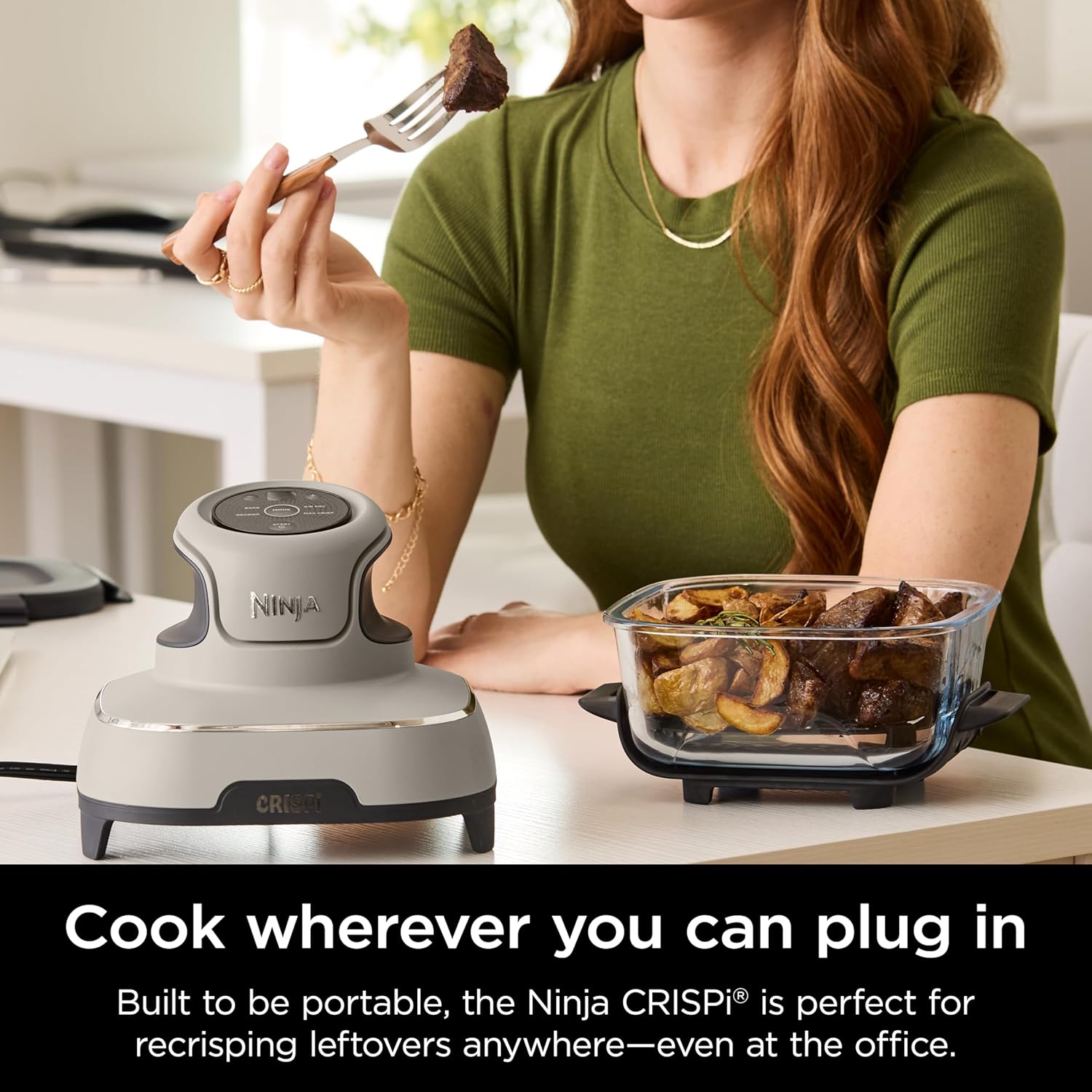 Ninja Crispi 4-in-1 Portable Glass Air Fryer Cooking System wourant