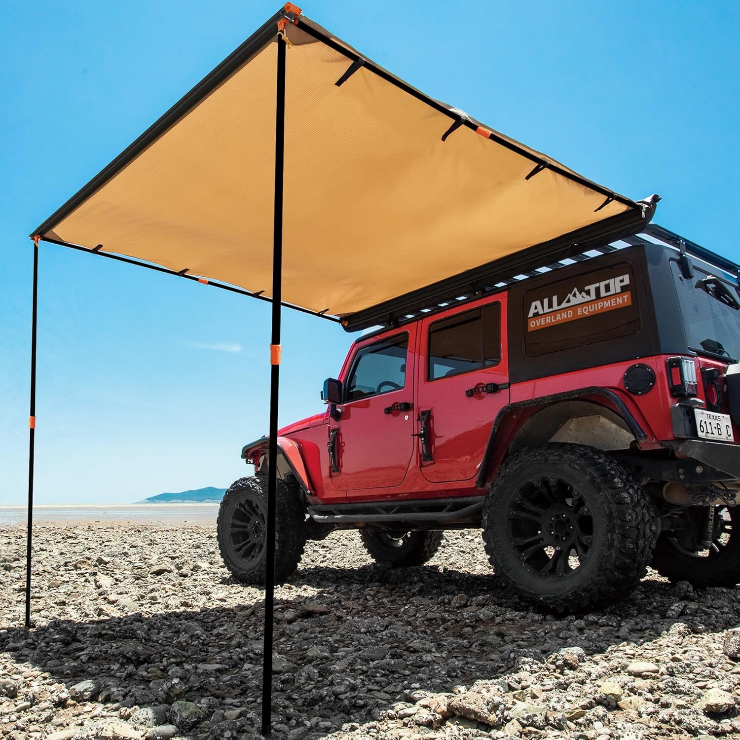 ALL-TOP Awning Shower Room Foldable Floor Mat 3.3ft x 3.3ft Privacy Shelter Restroom wourant
