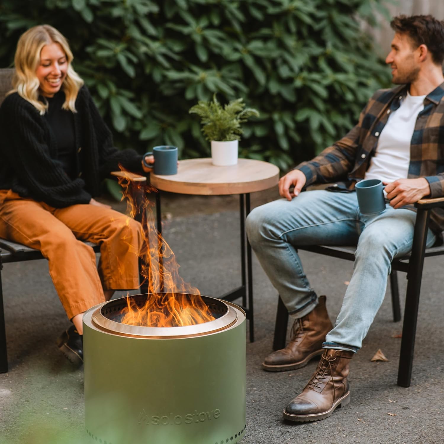 Solo Stove Bonfire 2.0 with Stand, 19.5 Inch Smokeless Fire Pit with Removable Ash Pan - Portable Outdoor Fire Pit - Stainless Steel Wood Burning Fireplace, Ideal for 4-6 People, 21.75 lbs wourant
