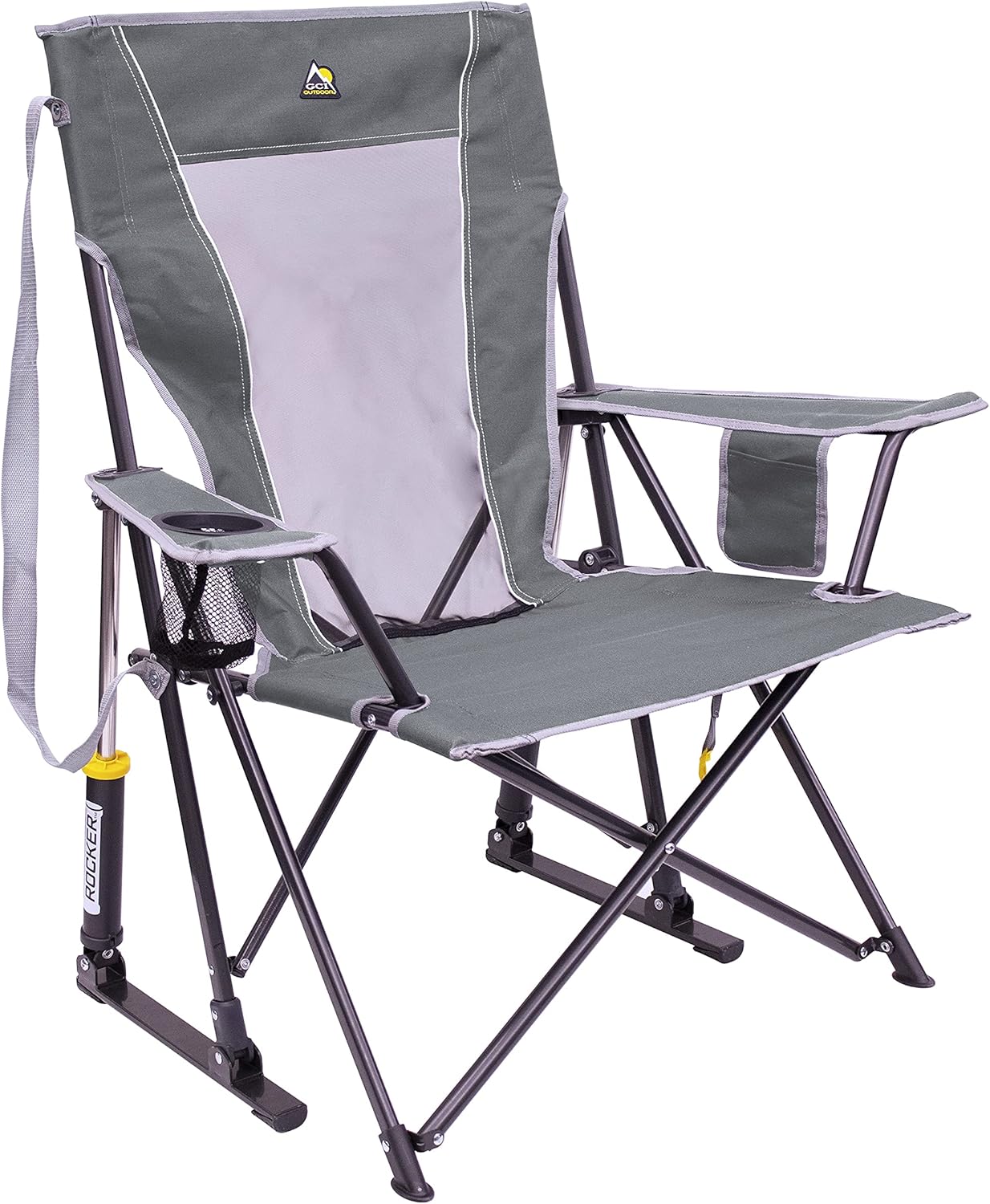 GCI Outdoor Sunshade Rocker Outdoor Rocking Chair with Canopy woonhhop