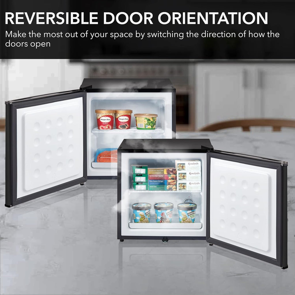 Whynter CUF-112SS Mini, Energy Star Rated Small Upright Freezer with Lock, Stainless Steel -1.1 Cubic Feet wourant