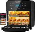 Nuwave Brio 15.5Qt Air Fryer & Broiler with 50°-425°F Temperature Control, 100 Presets and 50 Memory, Integrated Smart Thermometer, and Linear T Technology wourant
