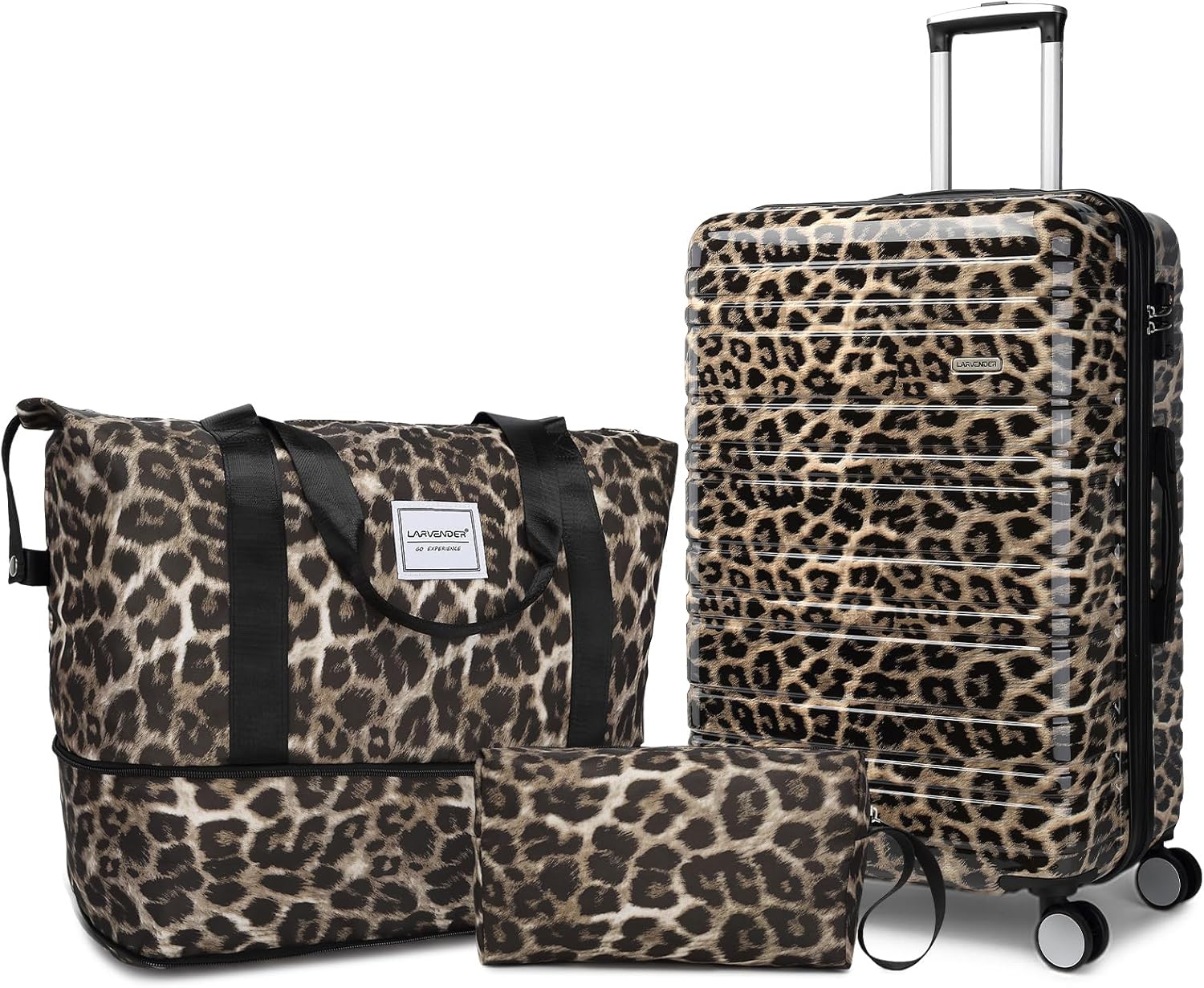 6-piece luggage set, expandable hardshell suitcase set with spinner wheels, lightweight rolling luggage set wourant